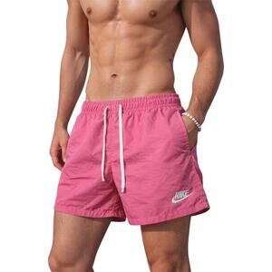 Nike Pink Swim Trunks Mens Lined Shorts Drawstring Beach Summer Size 4XL